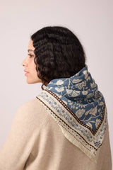 "Indian Summer" Blue Scarf