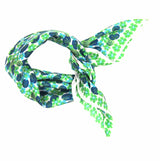 Les Belles Vagabondes Green Capucine Silk Scarf