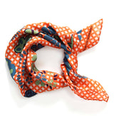 Les Belles Vagabondes Orange Faience Silk Scarf