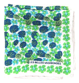 Les Belles Vagabondes Green Capucine Silk Scarf