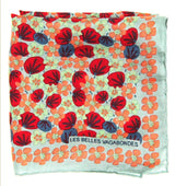 Les Belles Vagabondes Sage Capucine Silk Scarf