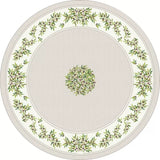 Tissus Toselli Round "Nyons" Taupe Tablecloth