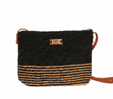 Raffia Purse with stripes