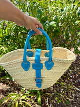 Ma Belle Provence Blue Small French basket (multiple colors)