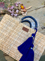 Ma Belle Provence Colorful Reed Basket (multiple colors)