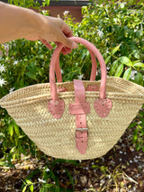 Ma Belle Provence Blush Small French basket (multiple colors)