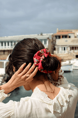 Jour de Mistral "Maianenco" Red Scrunchie