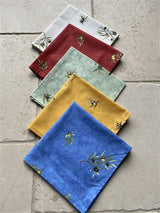 Round "Clos des Oliviers" Blue Tablecloth