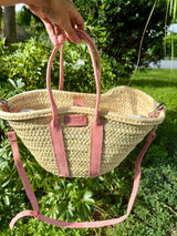 Ma Belle Provence Blush Classy French basket Purse (Multiple Colors)