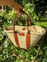 Ma Belle Provence Brown Classy French basket Purse (Multiple Colors)