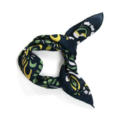 Yellow Arabesque Silk Scarf