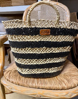 Basket with black Sequins