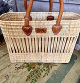 Open-Weave Reed Basket