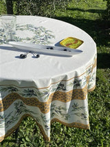 L'Ensoleillade Tablecloth Curry Round "Garance" Tablecloth (multiple colors)