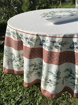 L'Ensoleillade Tablecloth Clay Round "Garance" Tablecloth (multiple colors)