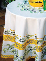 L'Ensoleillade Tablecloth Sunny Yellow Round "Garance" Tablecloth (multiple colors)