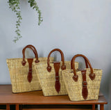 Ma Belle Provence Reed Basket with Buckle