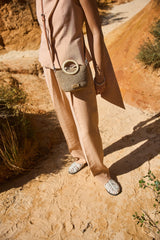 Ma Belle Provence Mini Raffia Purse with round handles