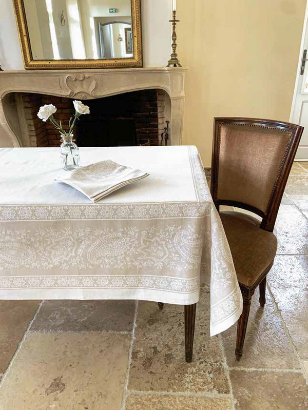 "France" Cotton Jacquard Tablecloth