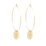 Provence Medallion Hoop Earrings