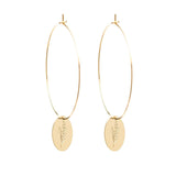 Jour de Mistral Provence Medallion Hoop Earrings