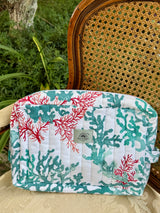 "Coral" Cosmetic Bags