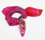 Les Belles Vagabondes Pink Cherry Blossom Silk Scarf