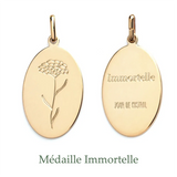 Jour de Mistral Immortal Flower Medallion Provence Medallion Hoop Earrings