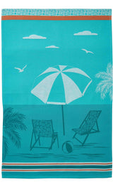 Coucke Beach tea towel