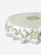 Tissus Toselli Round "Nyons" Sage Green Tablecloth
