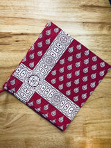 Les Olivades dishtowel Indianaire Berry Red Dishtowel