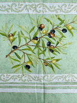 L'Ensoleillade Tablecloth Rectangular "Clos des Oliviers" Green Tablecloth