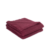 Brun de Vian-Tiran throw bordeaux Pure Mohair Throw