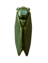 Louis Sicard knife rest glossy olive green Ceramic Cicada Knife Rests