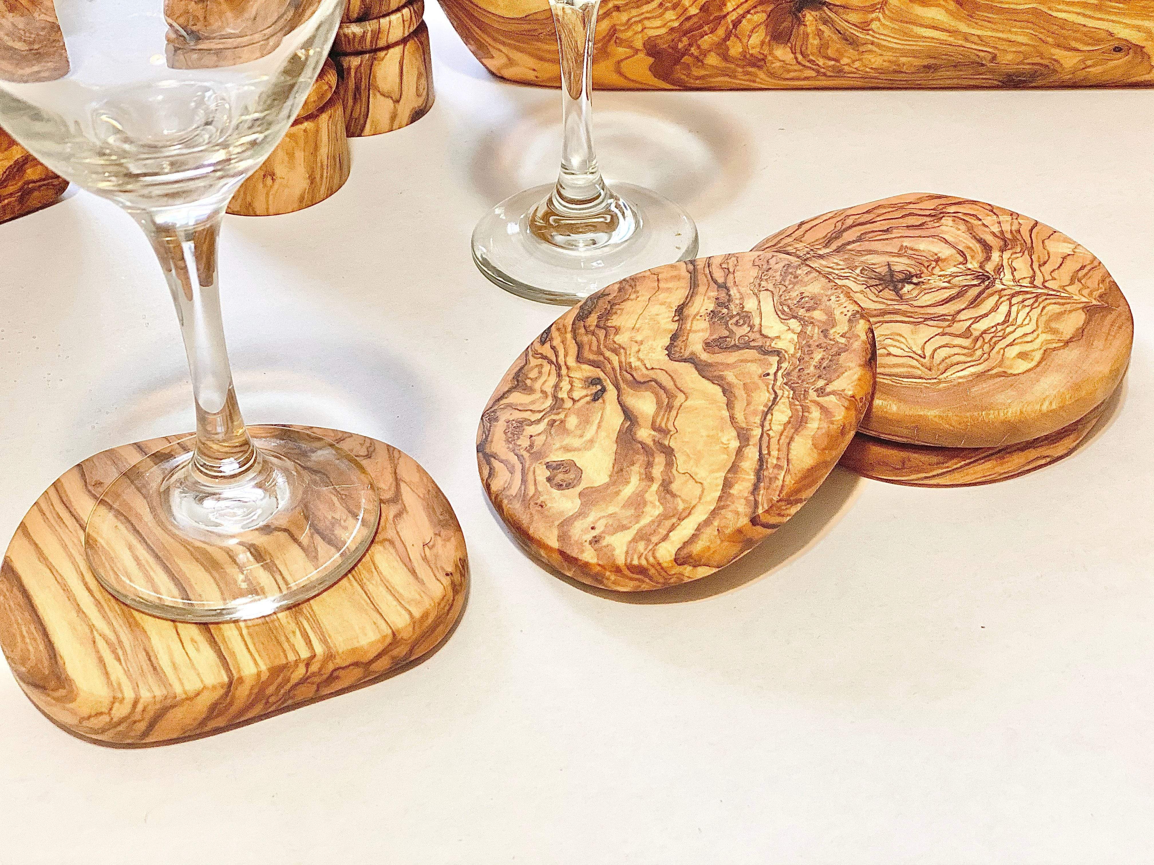 Olive Wood Coaster Dunroven House, Inc.