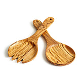 Natural OliveWood Kitchen Spoon Olive Wood Salad Servers