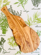 Olive Wood Cutting Board with Handle