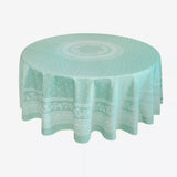 90” round jacquard tablecloth (multiple colors)