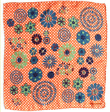 Orange Faience Silk Scarf