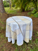 Round “French Country” Jacquard Tablecloth