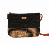 Raffia Purse with stripes
