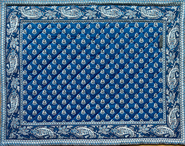 Bonis Blue Quilted Placemat