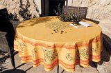 Round "Clos des Oliviers" Yellow Tablecloth