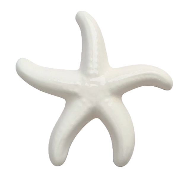 White Ceramic Starfish