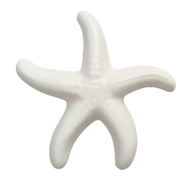 White Ceramic Starfish