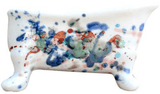 Louis Sicard soap dish "Aquarelle Blanc" Bathtub Soap Dish