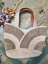 Raffia Crochet Tulip Handbag