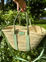 Ma Belle Provence Green Classy French basket Purse (Multiple Colors)
