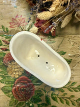 Louis Sicard soap dish "Aquarelle Blanc" Bathtub Soap Dish