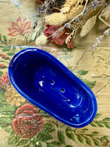 Louis Sicard soap dish "Aquarelle Bleu" Bathtub Soap Dish